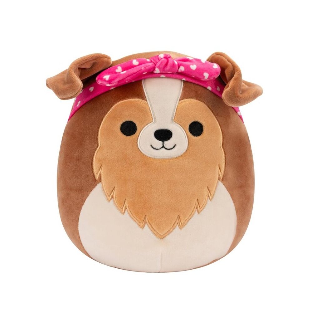 Squishmallows 5" Valentines Andres The Sheltie Dog NWT